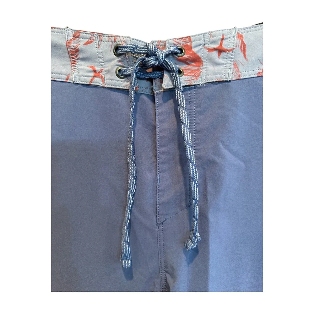 Patagonia Hydro Series Boardshorts Mens 31 Blue Tropical Floral Beach Surfwear